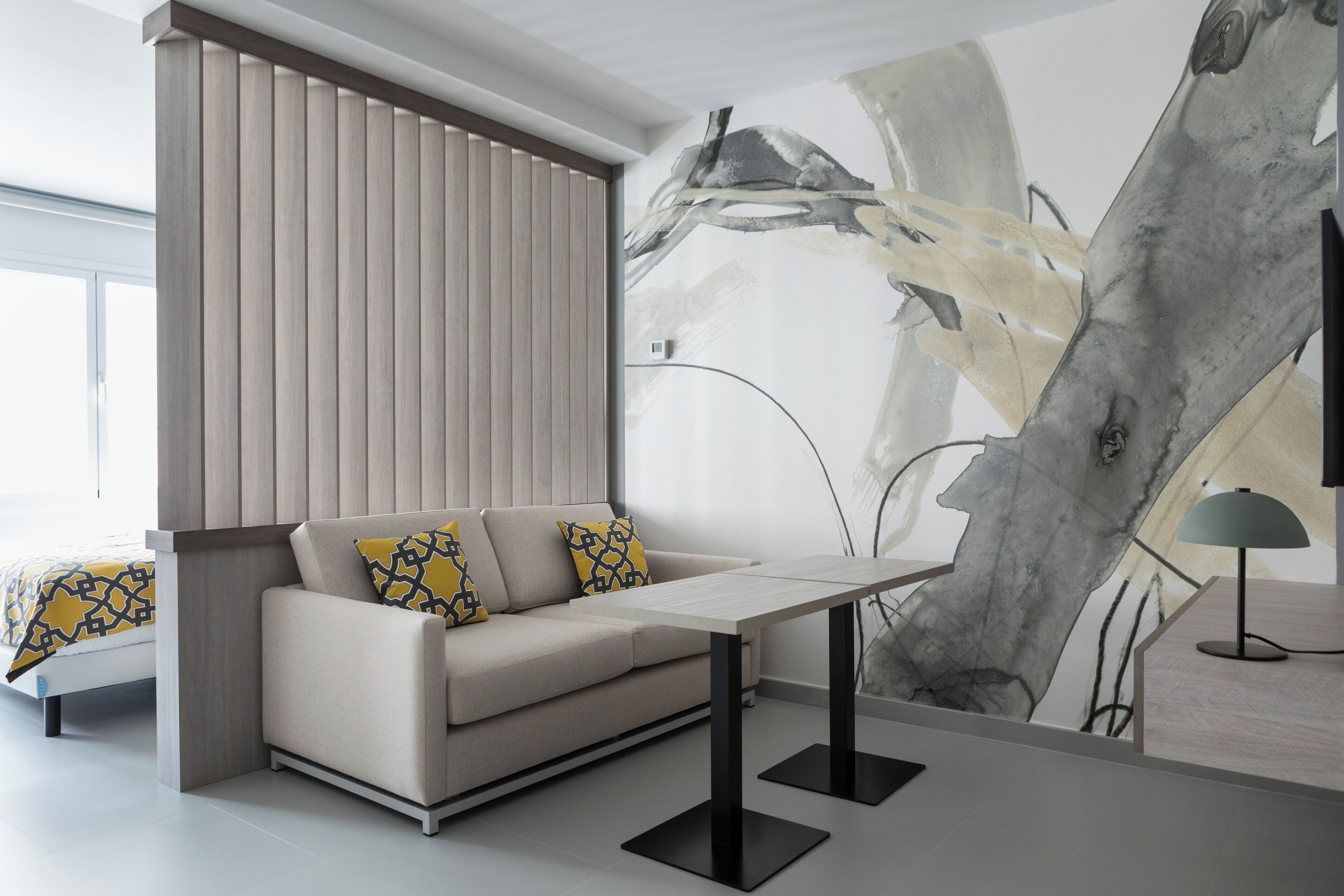 標準開放式客房, 獨立浴室 | 客廳 | 18 吋智能電視連數碼電視頻道