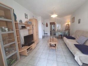TV - Spacious apartment for 4 in Sarzeau center with parking, terrace and elevator (Sarzeau)