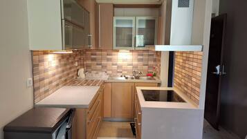 Apartment, 1 Bedroom, Patio | Private kitchen