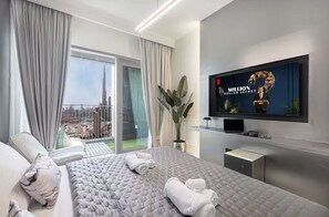 3 chambres, coffres-forts dans les chambres, bureau
