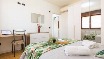 2 camere, ferro/asse da stiro