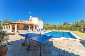 Pool - Finca Can Daniel, pool, A/C, Wifi, close to the beach 4 km, quiet location, 3 bedrooms. (Pollenca)
