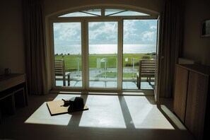 Double Room, Balcony, Sea View | View from room - Upleven - Haus der Achtsamkeit & Ruhe, Adults only (Wurster Nordseeküste)