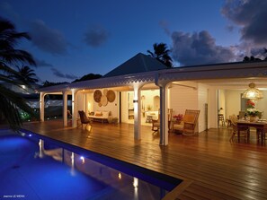 Outdoor pool, a heated pool - Upscale Villa Hideaway in Orient Bay (Saint Martin)