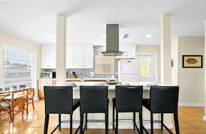 Dining - Sun Baker III East Modern kitchen, authentic island charm. (Homes Beach)