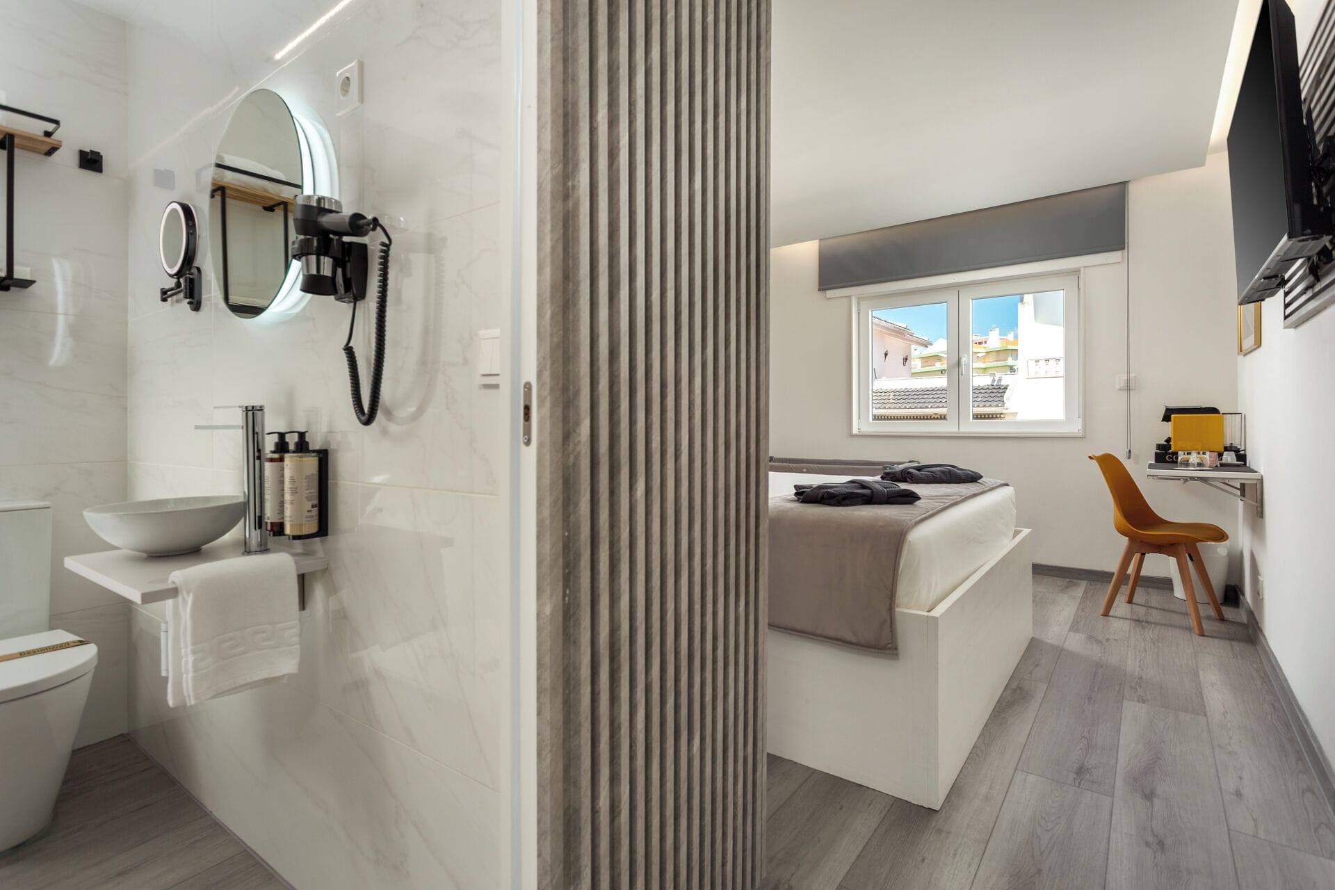 Deluxe Double Room, Private Bathroom, Pool View | In-room safe, desk, laptop workspace, blackout curtains