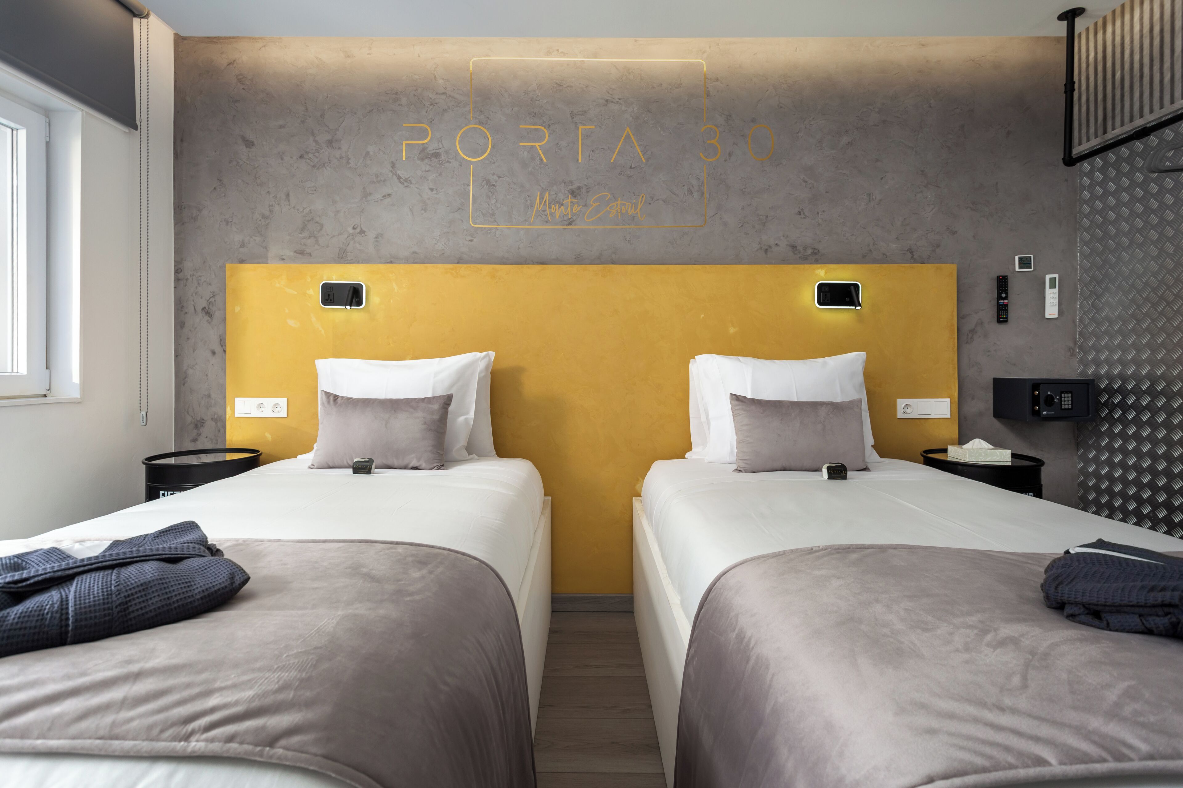 Deluxe Twin Room, Pool View | In-room safe, desk, laptop workspace, blackout drapes