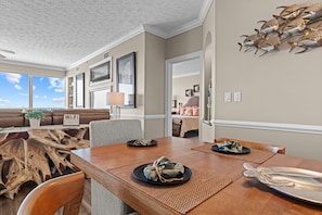 Dining - The Funky Monkey • Beach Chairs  Gulf-Front 3BR/3BA • Hidden Dunes (PCB)