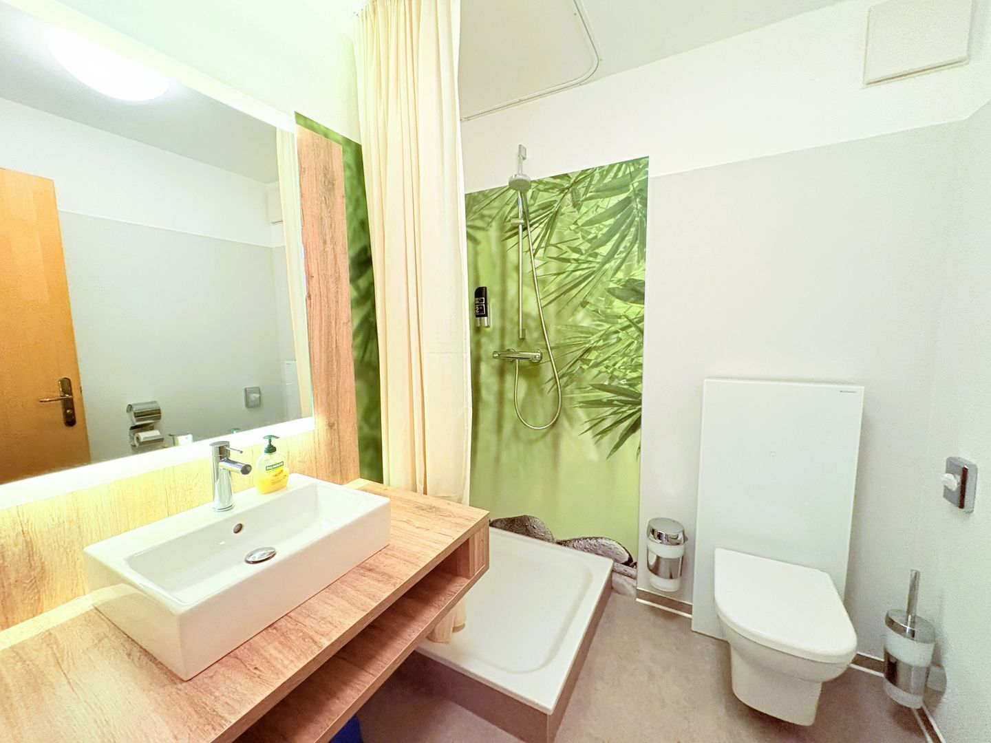 Shower, hair dryer