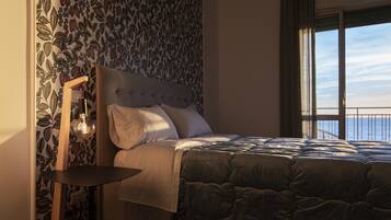 Superior Studio, Balcony, Sea View | In-room safe, blackout drapes, iron/ironing board