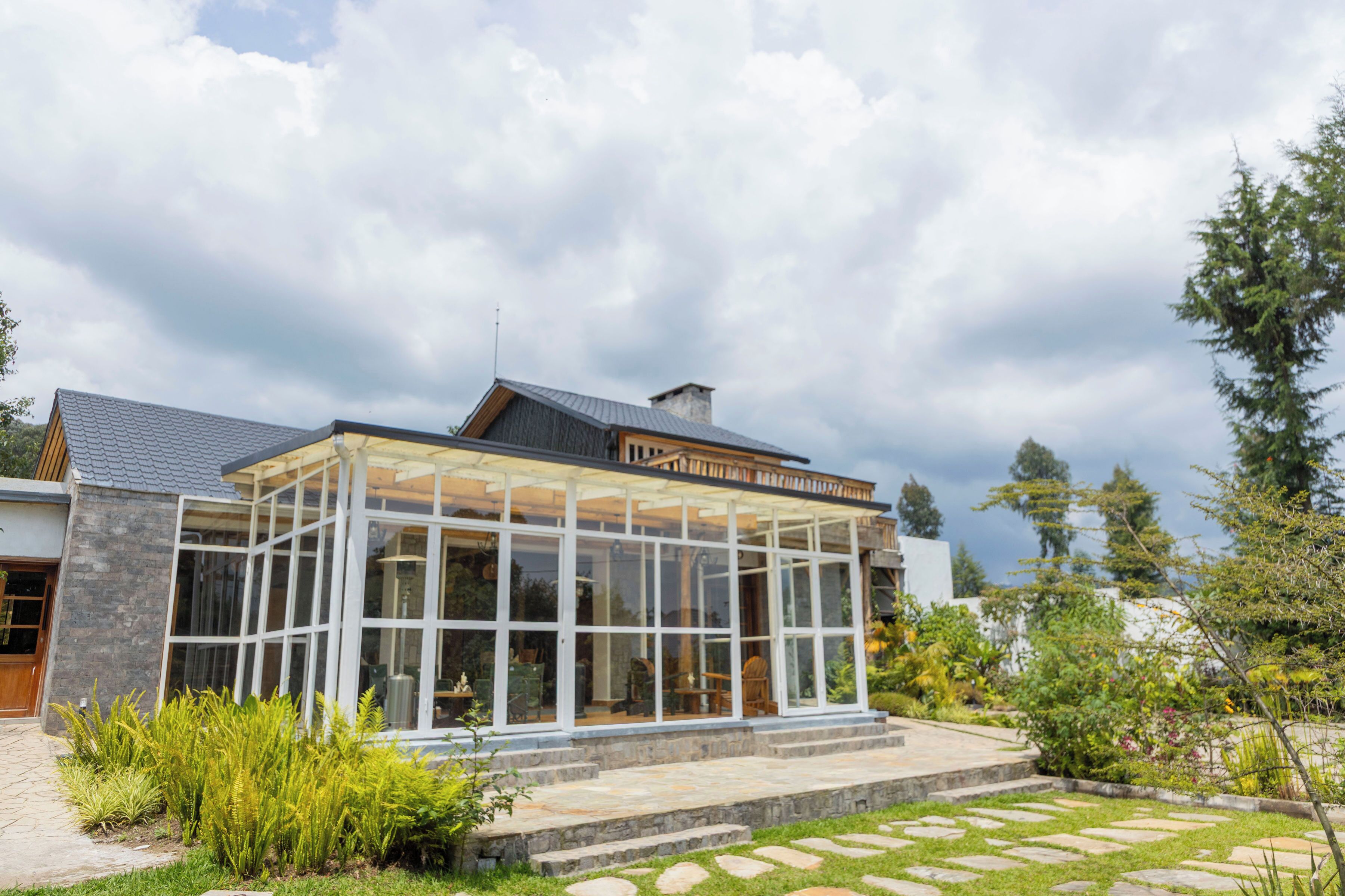 Façana frontal de l'allotjament