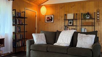 Televisión y chimenea