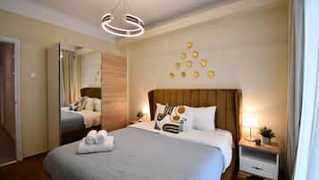 Leilighet, 3 soverom | Lydisolert, strykejern/-brett og wi-fi (inkludert)