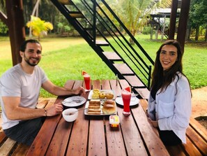 Free daily continental breakfast - Kolla Watersong Eco Cabana resort (Sigiriya)