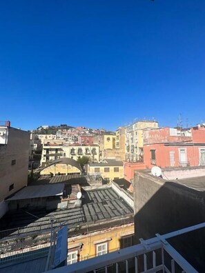 Comfort Double or Twin Room, 1 Double Bed, City View | Terrace/patio - Napolitudine (Naples)