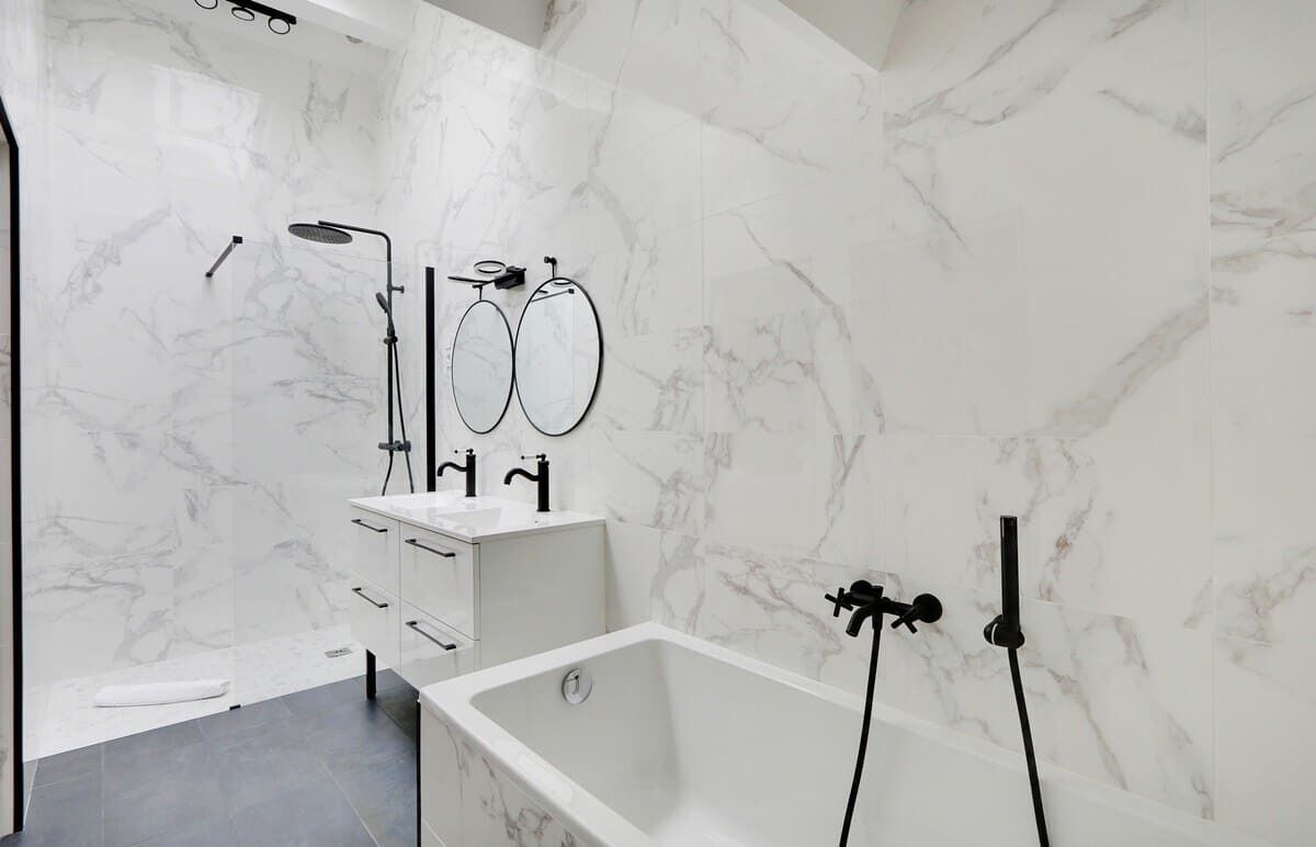 Shower, hair dryer