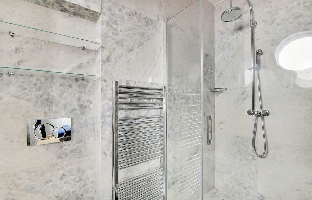 Shower, hair dryer