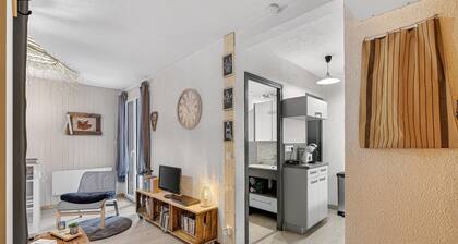 Studio for 5, ground floor, at the foot of the slopes