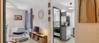 Studio for 5, ground floor, at the foot of the slopes