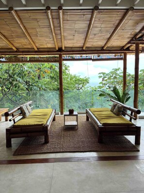 Terrace/patio - Ocean view Jungle Nest - 2min from the beach (Santa Teresa)