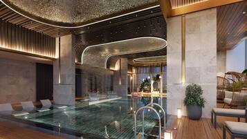 Premium bedding, down duvets, Select Comfort beds, free minibar