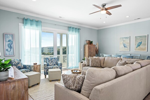 Smart TV - Village West A-14 | Luxury 3BR Townhome w/ Ocean Views, Pool & Steps to Beach (Emerald Isle)