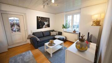 Fernseher, DVD-Player, Stereoanlage