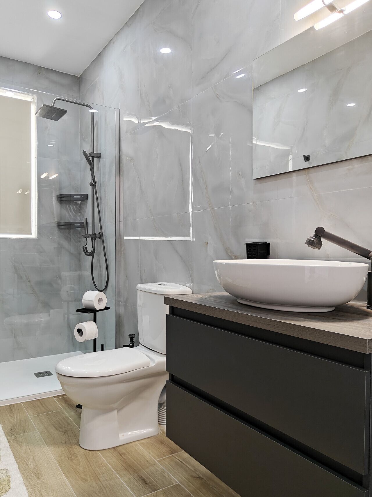 Hårtørrer, håndklæder