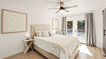 Iron/ironing board, travel crib, free WiFi, bed sheets