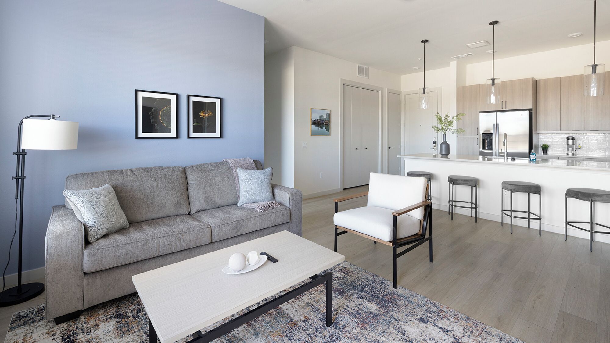 Apartment (2 Bedrooms) | Living area | 50-inch TV with digital channels