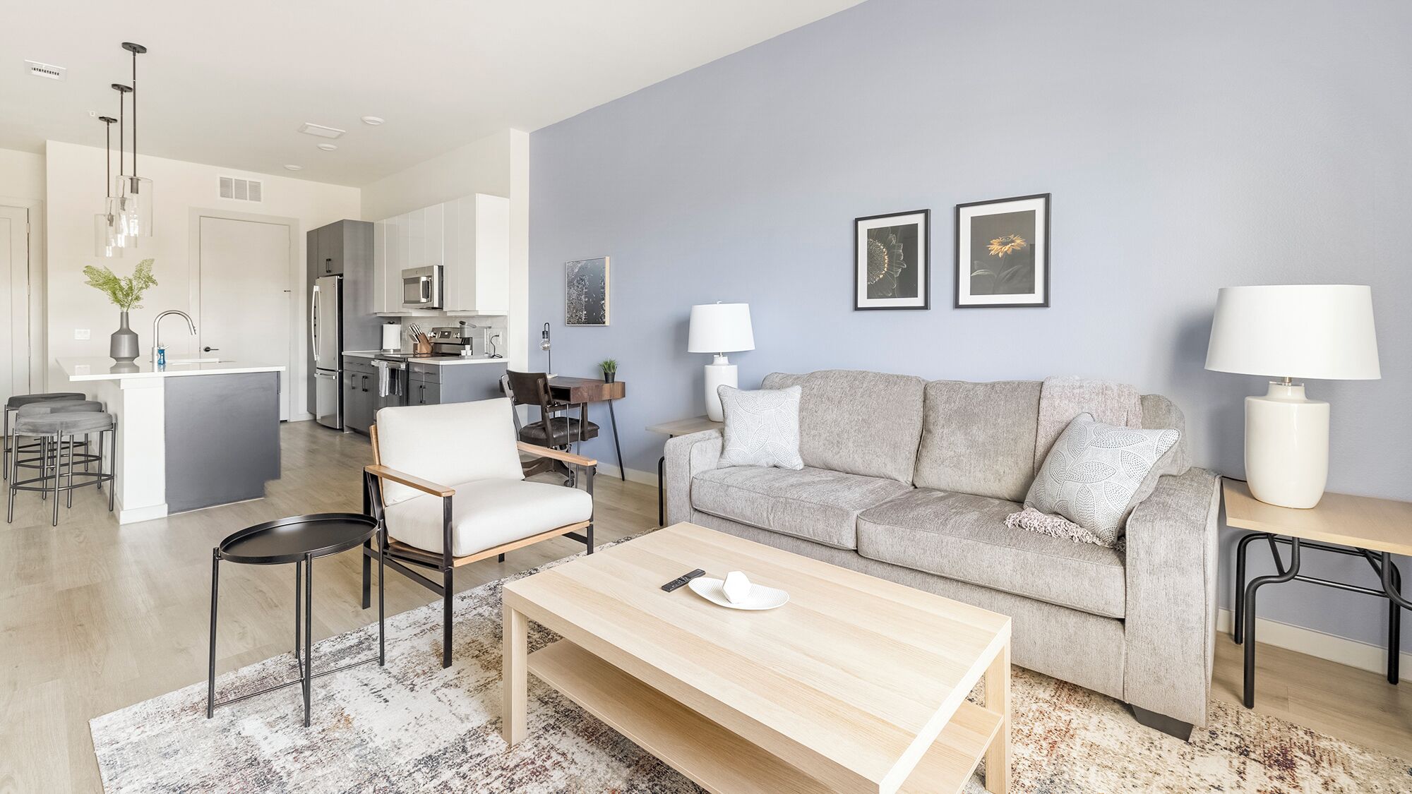 Apartment (1 Bedroom) | Living area | 50-inch TV with digital channels