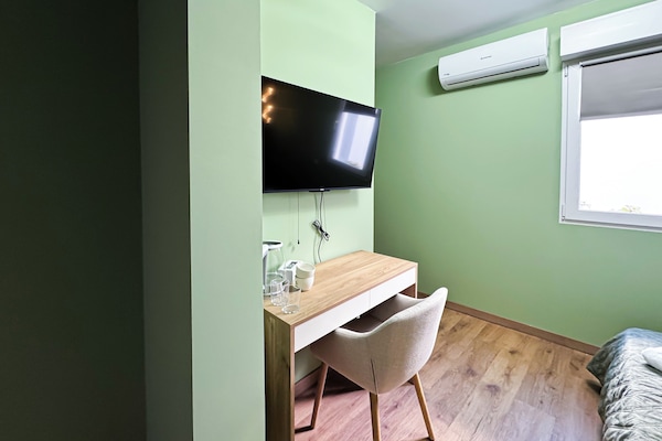 Standard Double Room | In-room safe, blackout curtains, iron/ironing board, free WiFi