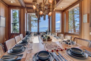 Dining - Tahoe Lakefront w/ Private Pier & Hot Tub (Palatial Pines) (Tahoe City)
