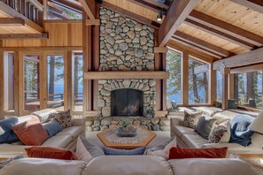 Fireplace, ping pong - Tahoe Lakefront w/ Private Pier & Hot Tub (Palatial Pines) (Tahoe City)