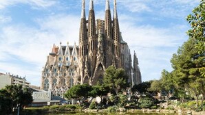 A large, ornate cathedral with multiple spires and intricate architectural details. - HOTEL MEDICIS (Barcelona)