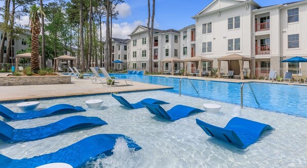 Pool - Landing | Chic 2BD, Gym, Yoga Studio (Houston)