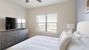 Desk, iron/ironing board, WiFi, bed sheets - Landing | Stylish 1BD, Gym, Clubhouse (Grand Prairie)