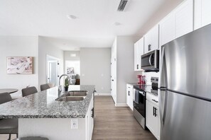 Fridge, dining tables - Landing | Incredible 2BD, Gym, Pool (Palm Bay)
