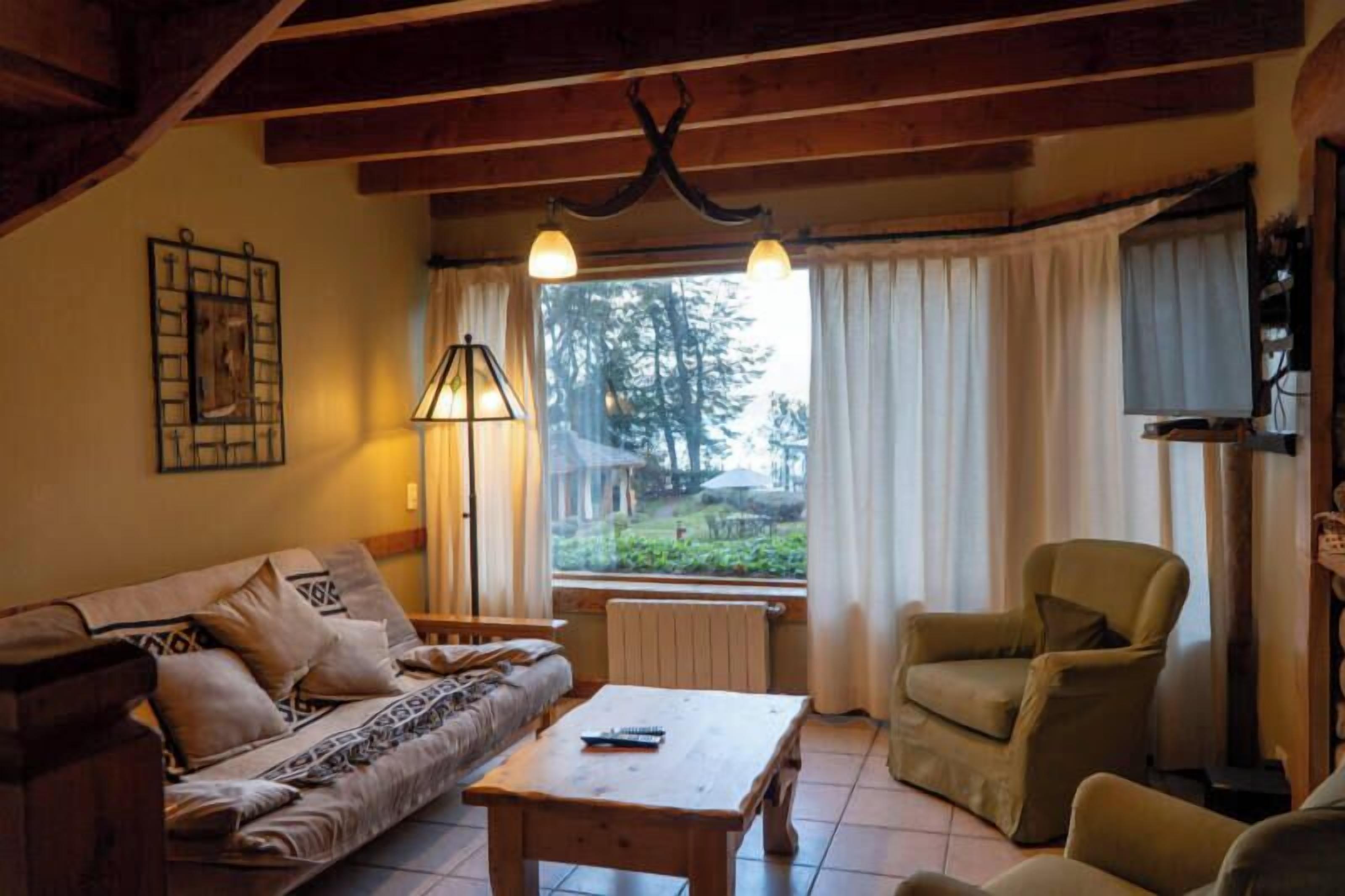 Cabana família, vista para o lago | Área de estar