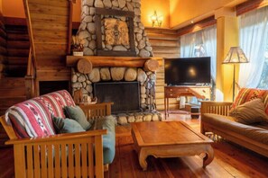 Chalet rustique familial, vue sur le lac | Aire de séjour