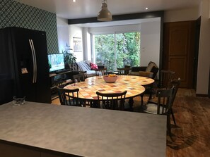 Dining - Holiday Apartment 'Vacance 16 Pers' with Wi-Fi and Air Conditioning (La Bourboule)