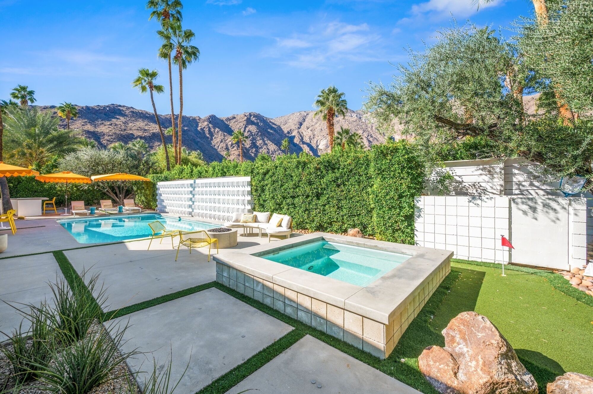 Una piscina riscaldata