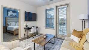 Desk, iron/ironing board, WiFi, bed sheets - Landing | Stunning 1BD, Gym, Yoga Studio (Arlington)