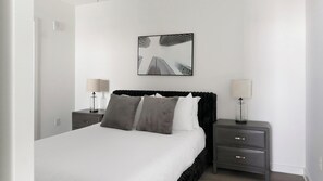 Desk, iron/ironing board, WiFi, bed sheets - Landing | Modern 2BD, Gym, Yoga Studio (Durham)