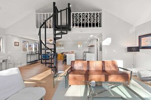 TV, offices - Unique Architectural Home, Walk to town and beach! (Provincetown)