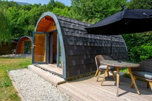 屋外ダイニングエリア