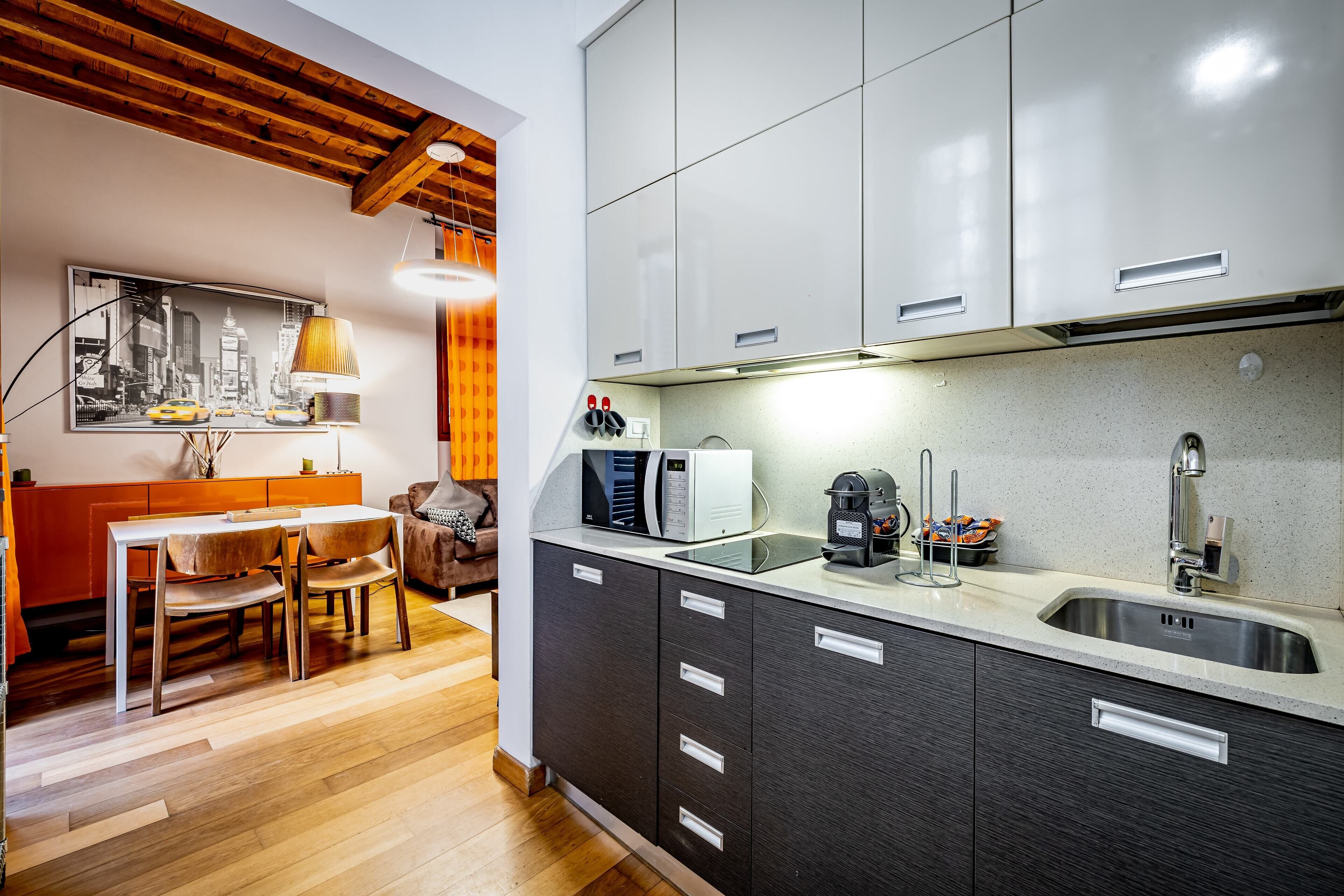 Apartment, 1 Bedroom, Terrace | Private kitchen