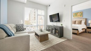 Desk, iron/ironing board, WiFi, bed sheets - Landing | Amazing 1BD, Clubhouse, Courtyard (Alexandria)