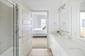 Bathroom - Landing | Modern 1BD, Pool, Yoga Studio (Orange Beach)