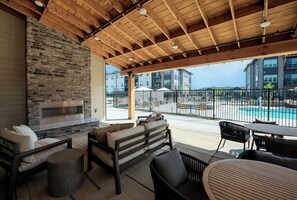Outdoor dining - Landing | Incredible 1BD, Game Room, Pool (Prescott Valley)
